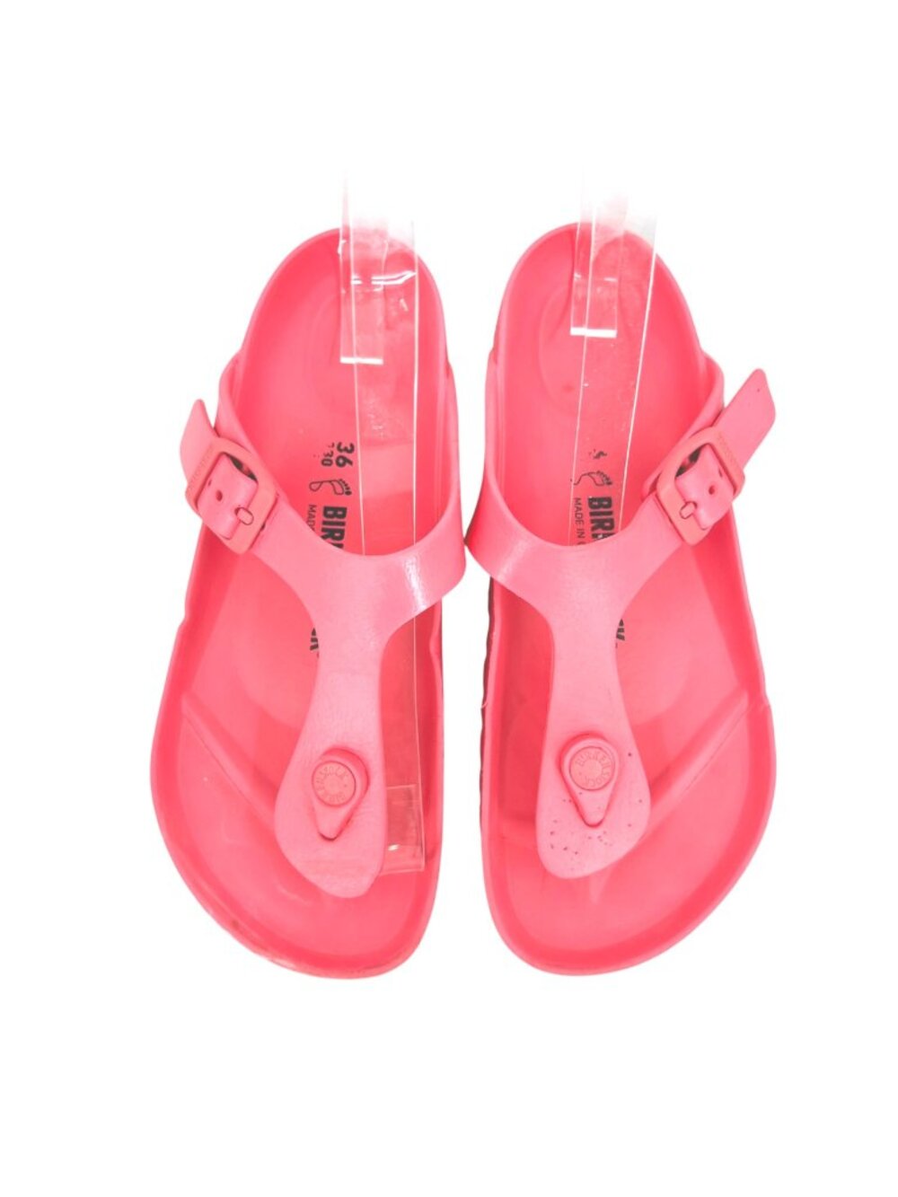 Birkenstock Womens Pink EVA Gizeh Sandals Size 36 EU 5 US